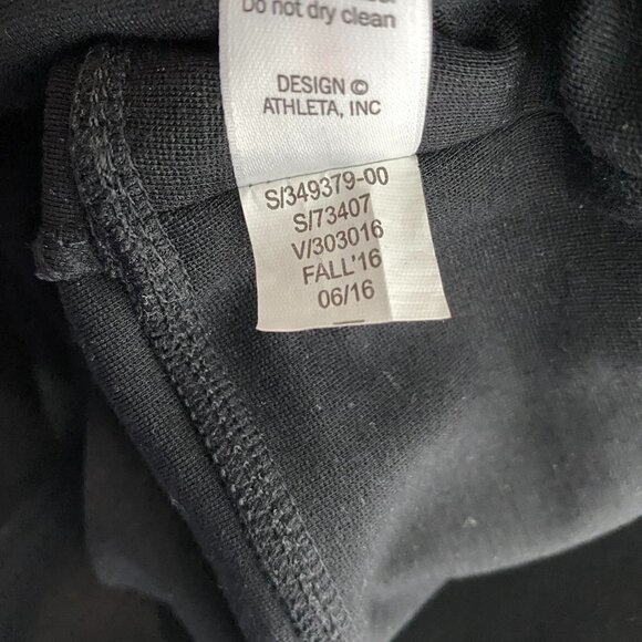 Athleta Ponte Moto Skirt Black Solid Rayon Blend Women's 8 - Picture 8 of 8